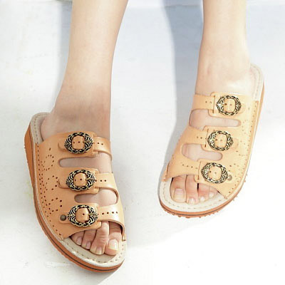 Womens Leather Slippers